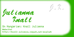 julianna knall business card
